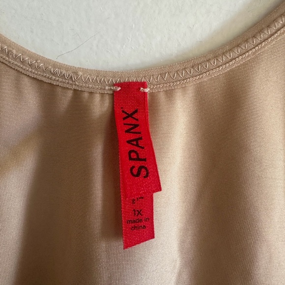 Spanx Light Tan Open-Bust Shapewear Tank Top size 1X EUC - Picture 5 of 7